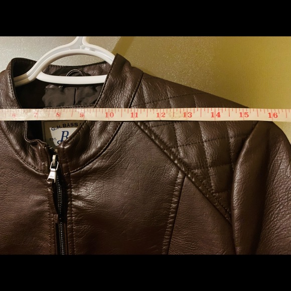 G. H. Bass & Co Faux Leather Moto Jacket - Picture 11 of 16